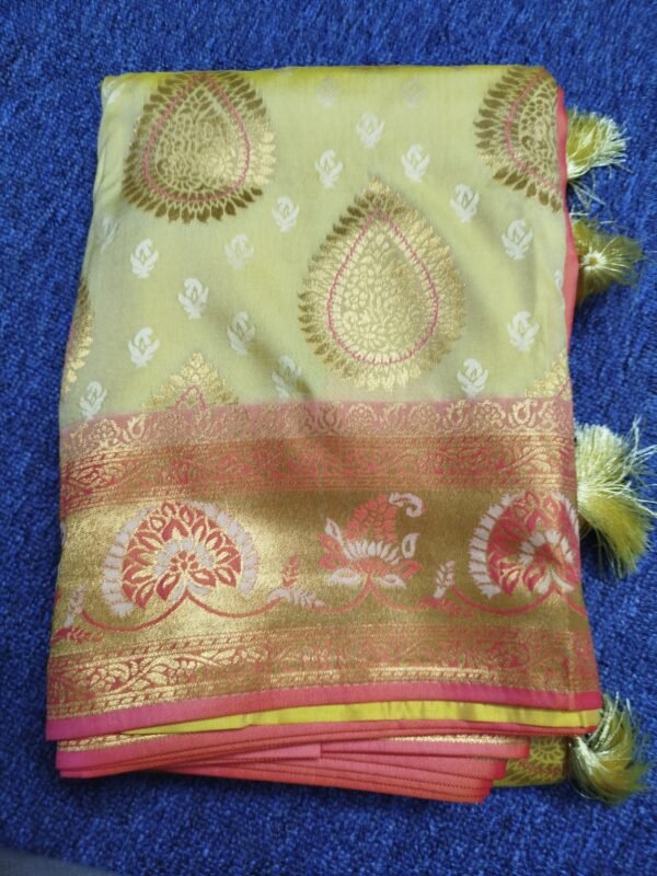 Dual Tone Katan Saree