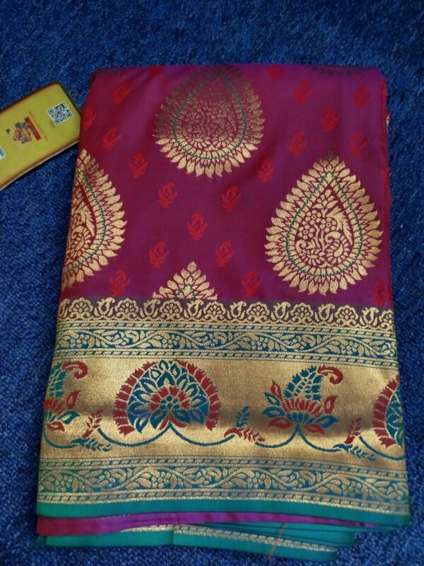 Dual Tone Katan Saree