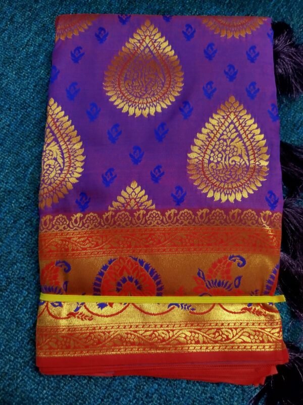 Dual Tone Katan Saree