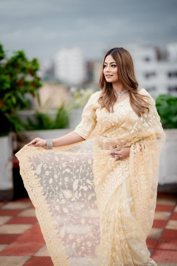Tissue Silk embroidery - Image 6